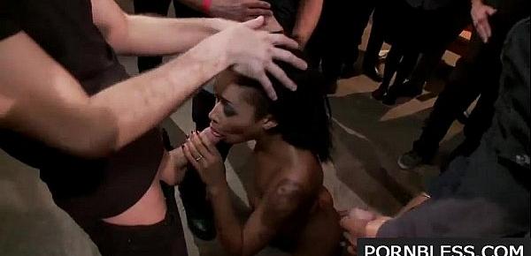  Young Black Girl Skin Diamond Gets Gangbanged In Front Of Ppl